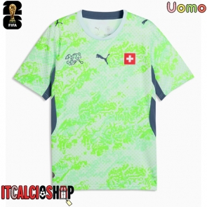 Svizzera Seconda Maglia Mondiali 2026 Manica Corta